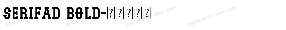 SerifaD Bold字体转换